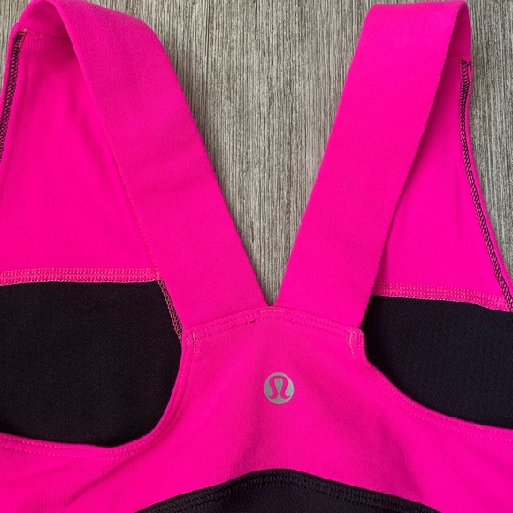 Lululemon Deep V Hot Pink Razorback Tank - Picture 3 of 8